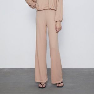 Zara flowy wide leg pants